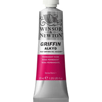 Winsor & Newton Griffin Alkyd Oil Permament Rose Colour 37ml Tube - Hobby Heaven