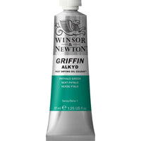 Winsor & Newton Griffin Alkyd Oil Phthalo Green Colour 37ml Tube - Hobby Heaven