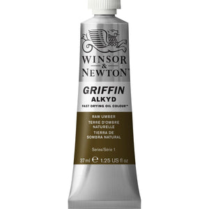 Winsor & Newton Griffin Alkyd Oil Raw Umber Colour 37ml Tube - Hobby Heaven