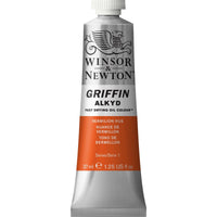Winsor & Newton Griffin Alkyd Oil Vermilion Hue Colour 37ml Tube - Hobby Heaven
