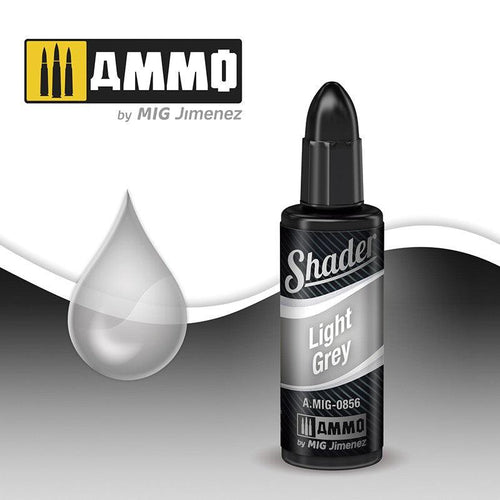 A.MIG-0856 LIGHT GREY SHADER AMMO By MIG - Hobby Heaven