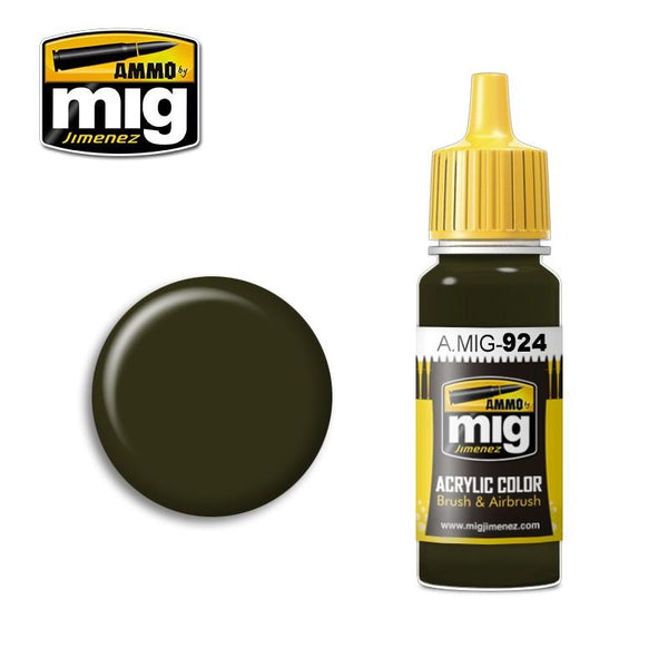 A.MIG-0924 OLIVE DRAB SHADOW AMMO By MIG - Hobby Heaven