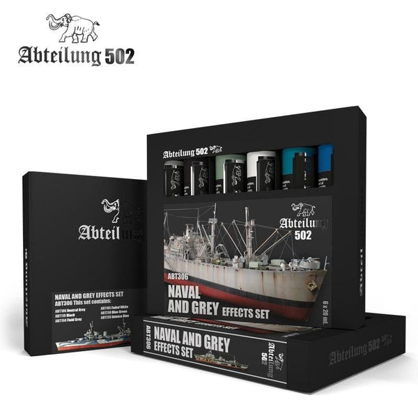 Abteilung 502 Naval and Grey Effects Set Oil Paints ABT306 - Hobby Heaven