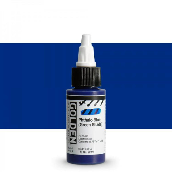 High Flow 30ml Phthalo Blue (Green Shade) Paint - Hobby Heaven