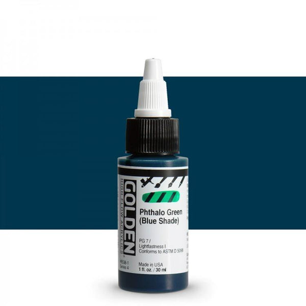 High Flow 30ml Phthalo Green (Blue Shade) Paint - Hobby Heaven