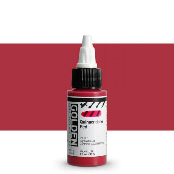 High Flow 30ml Quinacridone Red Paint - Hobby Heaven