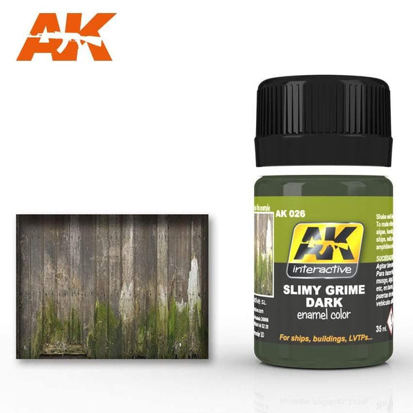 Applying AK026 Slimy Grime Dark enamel product to create moss and slimy effects on amphibious vehicle surfaces.