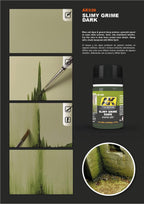 Realistic moss effect created with AK026 Slimy Grime Dark on ship hulls, perfect for damp environments.