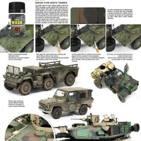 Applying AK074 Rain Marks for NATO Tanks to a tri-color camouflage NATO vehicle model.