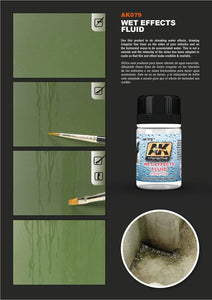 Using AK079 Wet Effects Fluid to add subtle moisture and sheen to model details for a wet look.