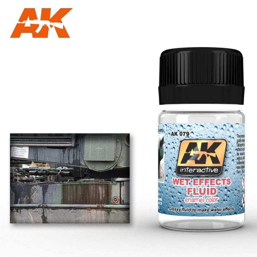  Creating realistic rain streaks and water effects on a model using AK079 Wet Effects Fluid.