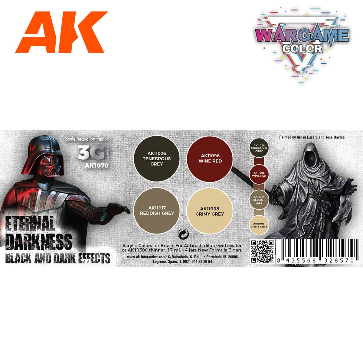 AK Interactive 3g Paints Set Eternal Darkness AK1070 - Hobby Heaven
