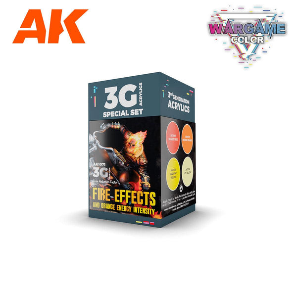 AK Interactive 3g Paints Set Fire Effects AK1071 - Hobby Heaven