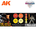 AK Interactive 3g Paints Set Fire Effects AK1071 - Hobby Heaven