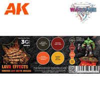 AK Interactive 3g Paints Set Lava Effects AK1072 - Hobby Heaven