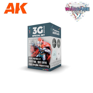 AK Interactive 3g Paints Set Non Metallic Metal Silver AK1073 - Hobby Heaven