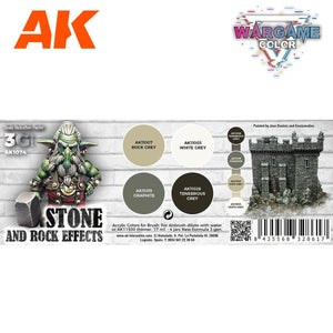 AK Interactive 3g Paints Set Stone and Rock Effects AK1074 - Hobby Heaven