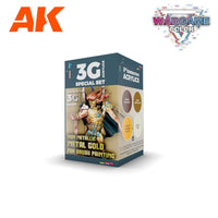 AK Interactive 3g Paints Set Non Metallic Metal Gold AK1077 - Hobby Heaven
