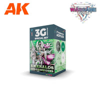 AK Interactive 3g Paints Set Green Gems AK1078 - Hobby Heaven