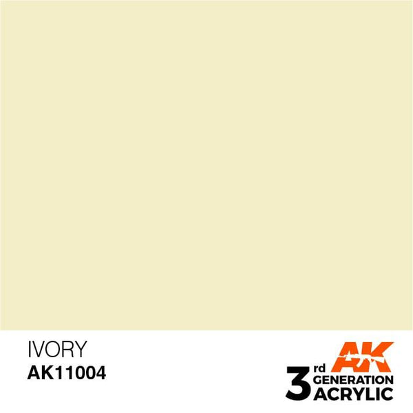 AK Interactive 3rd Generation Ivory 17ml - Hobby Heaven