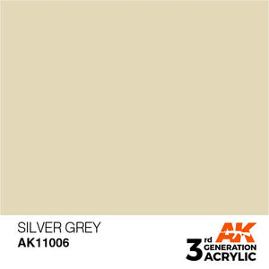 AK Interactive 3rd Gen Silver Grey 17ml - Hobby Heaven