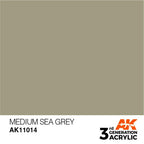 AK Interactive 3rd Gen Medium Sea Grey 17ml - Hobby Heaven