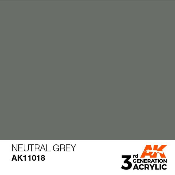 AK Interactive 3rd Gen Neutral Grey 17ml - Hobby Heaven