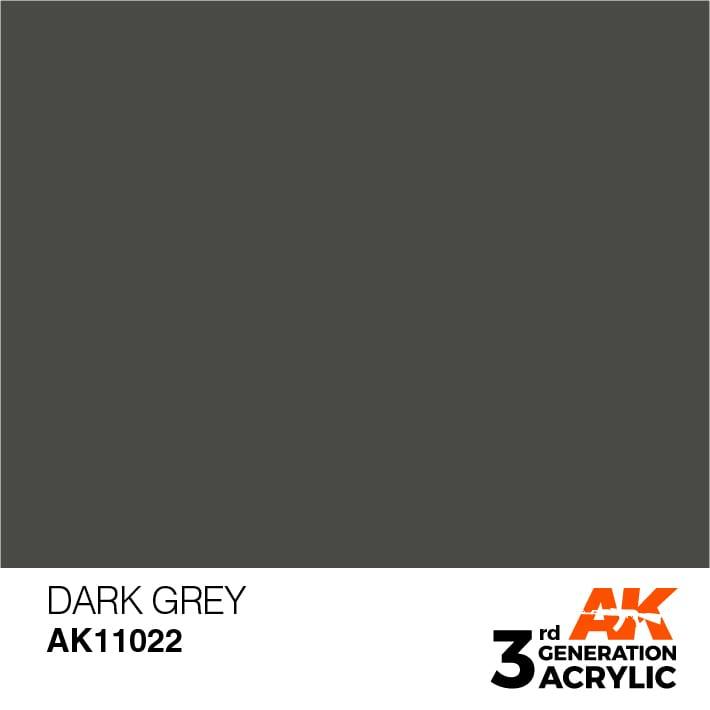 AK Interactive 3rd Gen Dark Grey 17ml - Hobby Heaven