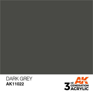 AK Interactive 3rd Gen Dark Grey 17ml - Hobby Heaven