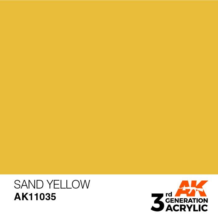 AK Interactive 3rd Gen Sand Yellow 17ml - Hobby Heaven