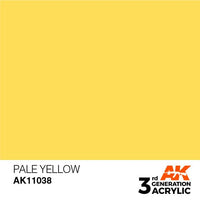 AK Interactive 3rd Gen Pale Yellow 17ml - Hobby Heaven
