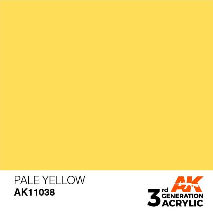 AK Interactive 3rd Gen Pale Yellow 17ml - Hobby Heaven