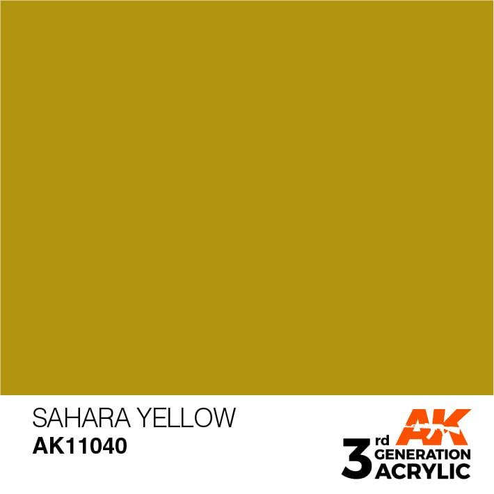 AK Interactive 3rd Gen Sahara Yellow 17ml - Hobby Heaven