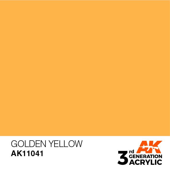 AK Interactive 3rd Gen Golden Yellow 17ml - Hobby Heaven