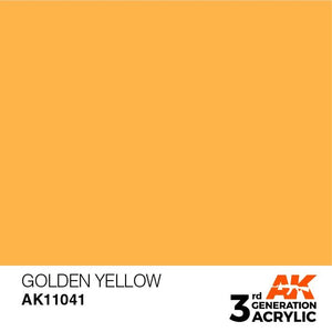 AK Interactive 3rd Gen Golden Yellow 17ml - Hobby Heaven