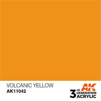 AK Interactive 3rd Gen Volcanic Yellow 17ml - Hobby Heaven