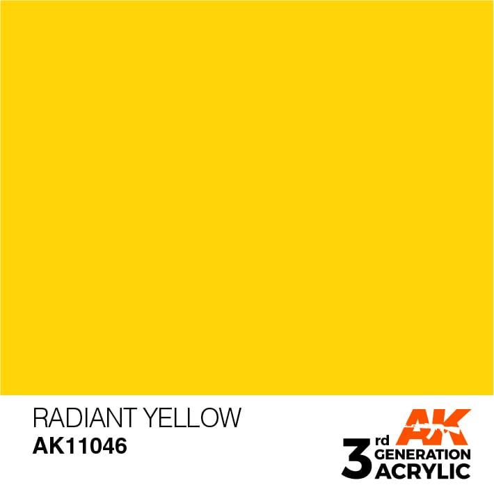 AK Interactive 3rd Radiant Yellow 17ml - Hobby Heaven