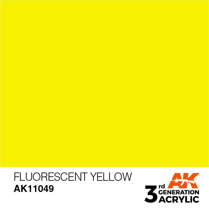 AK Interactive 3rd Gen Fluorescent Yellow 17ml - Hobby Heaven