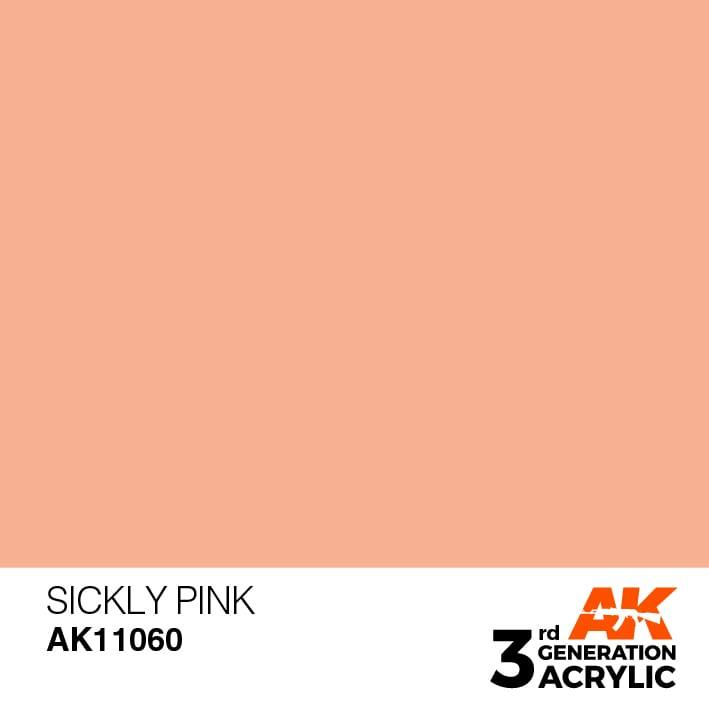AK Interactive 3rd Gen Sickly Pink 17ml - Hobby Heaven