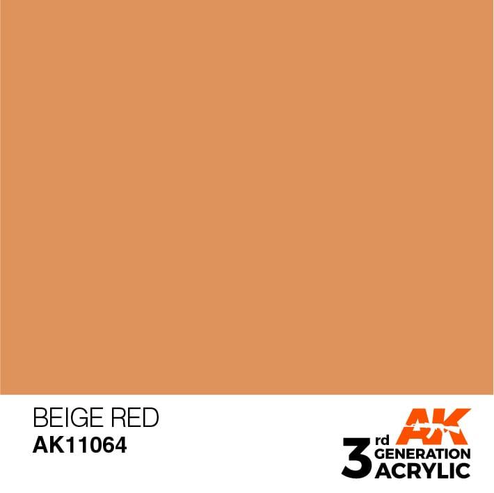 AK Interactive 3rd Gen Beige Red 17ml - Hobby Heaven
