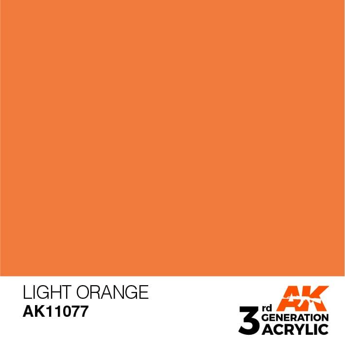 AK Interactive 3rd Gen Light Orange 17ml - Hobby Heaven