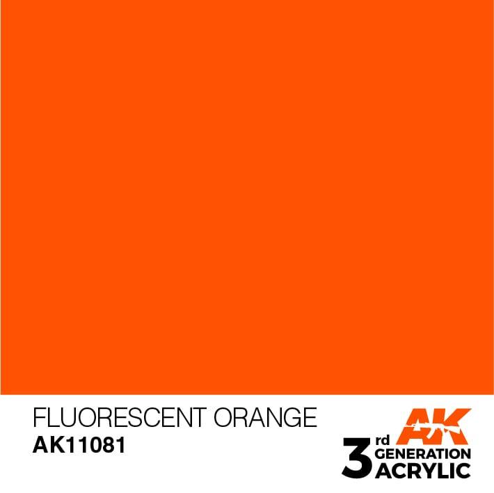 AK Interactive 3rd Gen Fluorescent Orange 17ml - Hobby Heaven