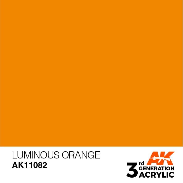 AK Interactive 3rd Gen Luminous Orange 17ml - Hobby Heaven