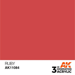 AK Interactive 3rd Gen Ruby 17ml - Hobby Heaven