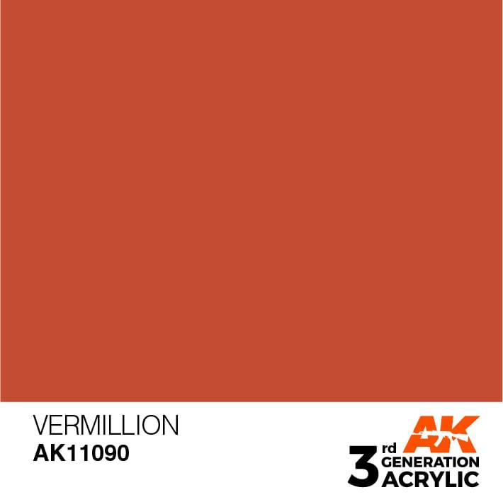 AK Interactive 3rd Gen Vermillion 17ml - Hobby Heaven