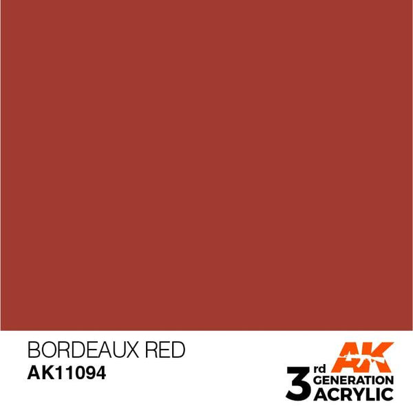 AK Interactive 3rd Gen Bordeaux Red 17ml - Hobby Heaven