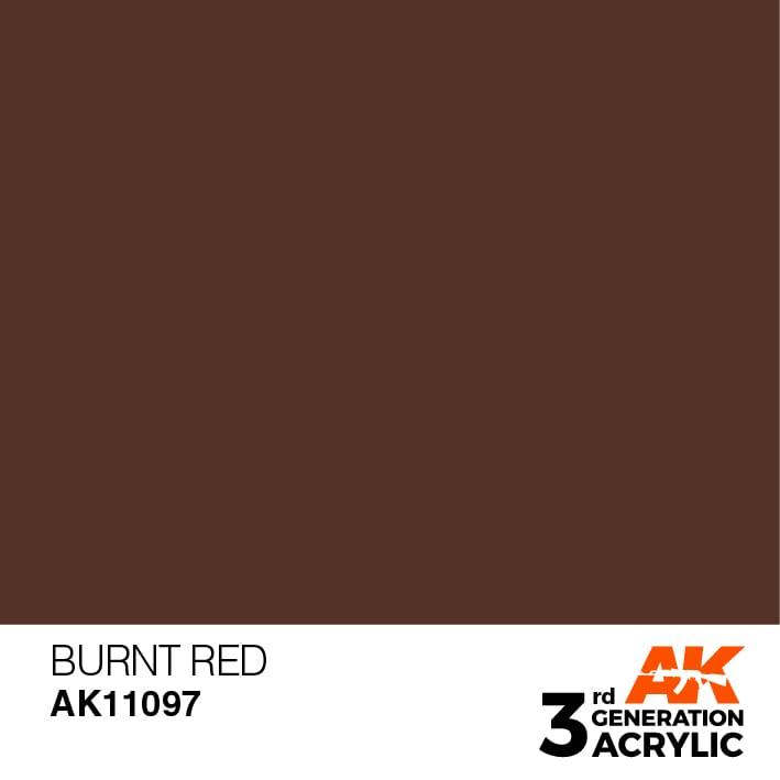AK Interactive 3rd Gen Burnt Red 17ml - Hobby Heaven