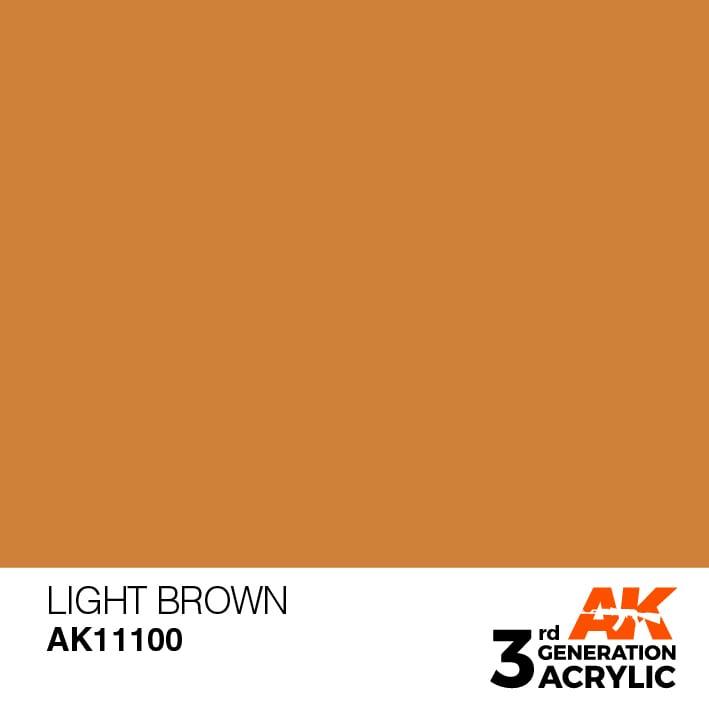 AK Interactive 3rd Gen Light Brown 17ml - Hobby Heaven