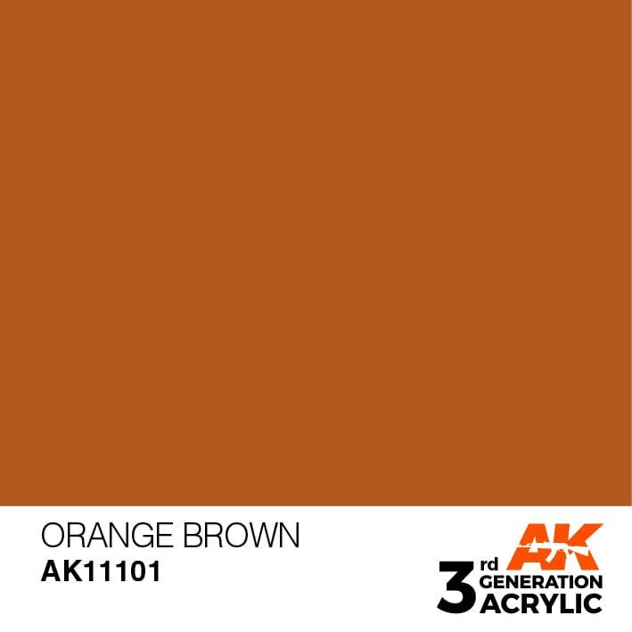AK Interactive 3rd Gen Orange Brown 17ml - Hobby Heaven