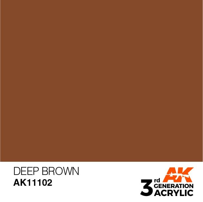 AK Interactive 3rd Gen Deep Brown 17ml - Hobby Heaven